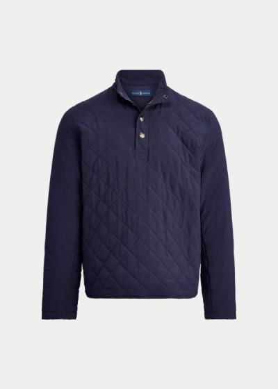 Pullover Ralph Lauren Hombre Azul Marino - Quilted Stretch - WEAVD7814